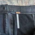 Free People  Black Faux Suede Mini Skirt Size L Photo 6