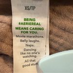 Aerie  Gauzy High Waisted Wide Leg with Slits Pant Cappuccino Size XS Boho Photo 7