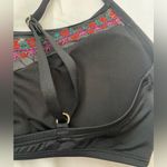 Jantzen NWT!  Embroidered Black Bikini Swim Top Photo 7