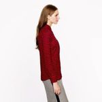 J.Crew  Women's Crinkle‎ Boy Shirt in Red Check - 00 EUC Photo 13