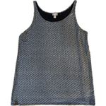 J.Jill J. Jill Wearever Tank Top L Navy Geometric Print Stretch Sleeveless Women Photo 0