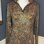 Women's Hot Chillys Peachskins Print Half Zip Black Size M Photo 0