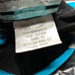 Sea & Sand Beachwear Swimdress Molded Cups Geometric Blue White 10 Photo 5