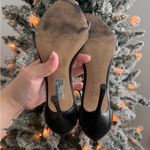 AQUA  Black Heels with Pearl Details Photo 5