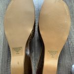 Buckle  Tan Woven Heeled Sandals Photo 5