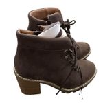 Universal Threads Universal Thread Women’s Gray Tipper Heeled Hiking Boots US 6.5 Brown Photo 3