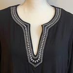 Lands' End Land’s End Women’s Black Embroidered Tunic Size 2XL Photo 3