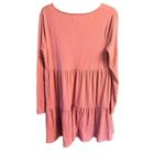 Wild Fable  Baby Doll * Ribbed * Knit * tiered* Low V * Dress Sz S NWT Photo 1