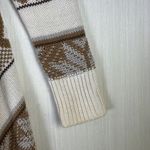 Old Navy Womens Sweater Sz S Brown Cream Western Style Open Cardigan Native Azte Photo 3
