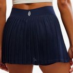 Free People  Rally Ruffle Mini Skort Navy. Size Medium/Large. New With Tags. Photo 1