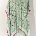 Shiraleah  Women’s Floral Viscose Beach Cover-Up with Pom-Pom Trim Photo 0