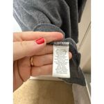 Quacker Factory  Gray Beaded 3/4 Sleeve Embellished Glam T-shirt Women's XL Photo 5