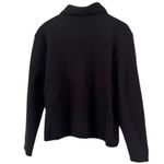 Casual Corner Black 100% Wool Full Zip Cardigan Sweater Women’s Size Large Photo 1