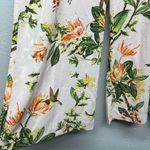 H&M Womens Floral Tropical Bohemian Beach Garden High Rise Cropped Pants Size 10 Photo 5