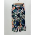 C&C California  Womens Tropical Linen Wide Leg Pants Size S Stretch Resort Beach Photo 1