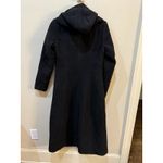 Kimi + Kai Over Coat Black Hooded Pockets Size XS Walking Wool Photo 2
