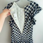 Shoshanna NWT  Kassia Mini Dress Navy Ivory Lace Size 10 Photo 9