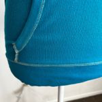 Vintage Ribbed Hoodie Top Y2K 2000s Glam Indie Sleaze Blue Small Photo 3