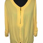 Tacera  Long Sleeve Tie Waist Blouse Photo 0