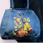 Isabella Fiore  Embroidery With Flower and tassel Shoulder Bag Photo 2