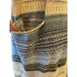 Liverpool Sleeveless Cardigan Sweater w/ Fringe Blue & Multi Color Medium, Large Photo 7