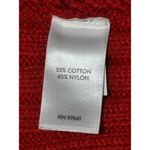 J. Jill Ladies Red Long Sleeve Pullover Cable Knit Sweater Size M Casual Stretch Size M Photo 6