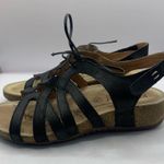 Josef Seibel Women's Natalya 01 Gladiator Sandals black leather size 37 US 6 Photo 8