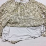 Michael Kors MICHAEL Chiffon Printed Zipper Blouse Photo 7