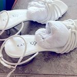 Katy Perry The Timmer Knotted Sandals, Optic White Size 7.5 M / 37.5 New in Box Photo 10