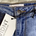 EVIDNT Los Angeles 28 Verona Skinny Ankle Cropped Asymmetrical Raw Cut Hem Jeans Photo 6