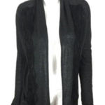 Theory  Petite 0 Gray Open Front Cardigan Cashmere Blend‎ Lightweight Sweater Photo 0