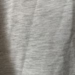 Halston Heritage HALSTON Gray Marbled V Neck 3/4 Sleeve Sweatshirt S  High-low Hem Fabric Sides Photo 2