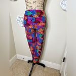 LuLaRoe Bright 80’s Style Geometric Print Leggings in One Size Photo 3