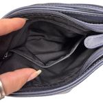 Liz Claiborne Dark Navy Faux Leather Small Shoulder Bag with Gold Hardware by  Photo 4