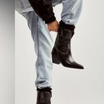 Free People Black Pitchfork Western Boots 7 Photo 0