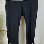 Lululemon Black Animal Print Mid Rise Capri Legging Pants 12 Photo 0