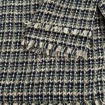 Ann Taylor Blue Tweed Fringe Boatneck Pullover Top Size 8 New with Tags 98.00 Photo 6