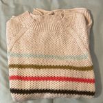 Creme Striped Sweater Photo 1