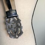 Vintage 80'S Western Genuine Black Leather Belt Photo 4