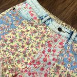 Farm Rio Ultra High-Rise Patchwork Denim Shorts Photo 3