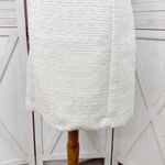 H&M  Boulce Tweed Short Sleeve Sheath Dress Ivory Shimmer Medium Photo 6