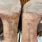 Manolo Blahnik  Patent Leather Colorblock Pattern Slides Kitten Heels Photo 2