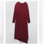 ZARA  Asymmetrical Long Sleeve Dress Photo 3