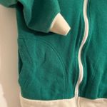 Gaxco California Creations VTG Unisex Full Zip Green and Cream Jacket Tennis Size M Photo 4