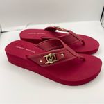 Tommy Hilfiger  Rumia red flip-flop women's sandals Size 6M Photo 7