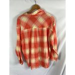 Abound NWT  Oversized plaid Haley Shirt Orange Size Medium Photo 4