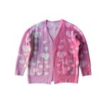 BiBi Cozy Oversized Pink Heart Cardigan Photo 6