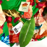 Farm Rio  Tropicart Floral Sleeveless Midi Dress Medium Green NWT Photo 5