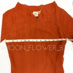 Shabby Apple Rust Orange Retro Fit & Flare Dress with Bow Neck – Size 0/2 Photo 10