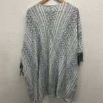 Free People  Gray Shimmer Fringe Kimono XS Photo 5